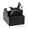 Dacasso Black Leather Multi-Purpose Desk Supply Organizer A1048 - alternate 10